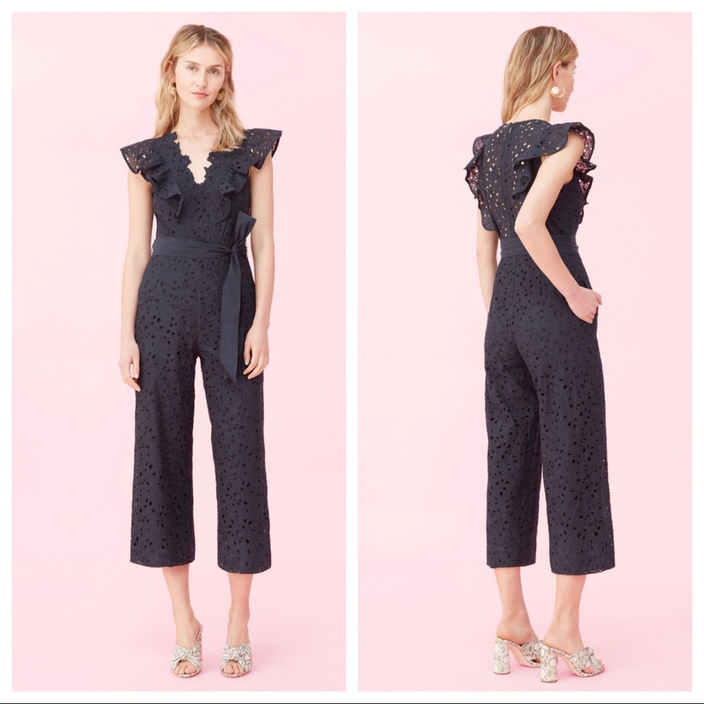 Rebecca Taylor Clover Eyelet Jumpsuit